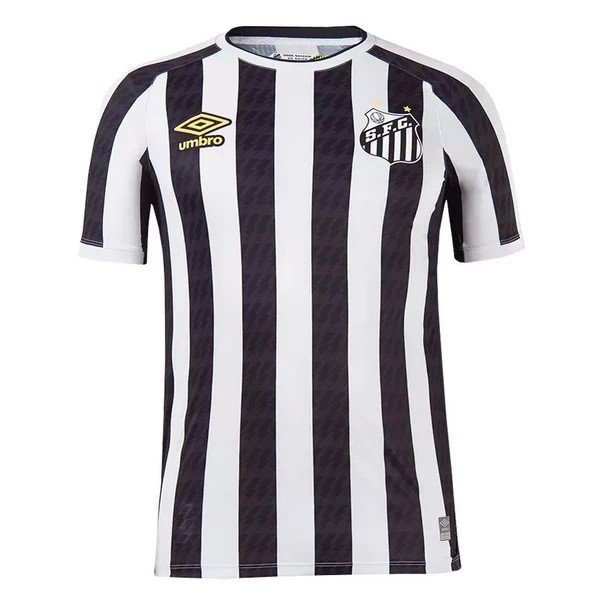 Thailande Maillot Football Santos Exterieur 2021-22 Noir Blanc